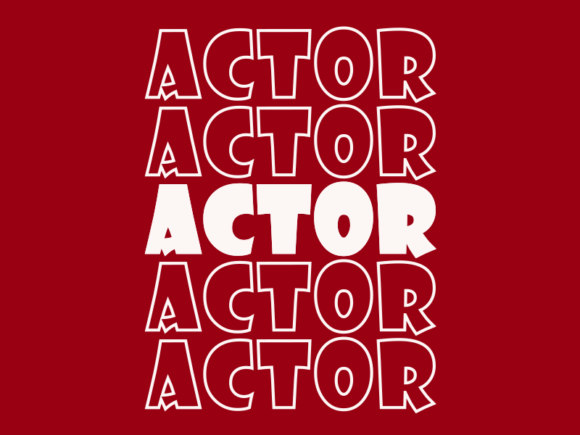 Actor SVG Cut File: Precision Craft Projects, Any Size