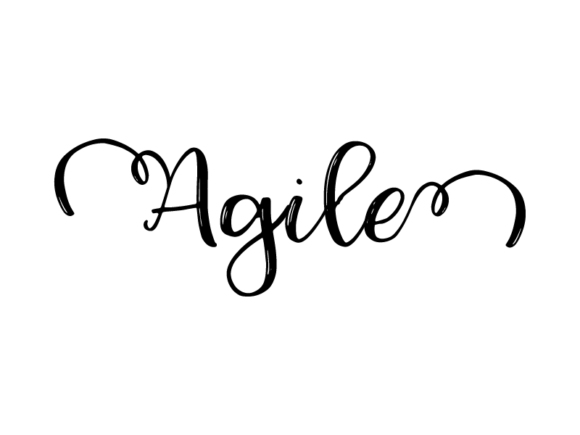 Agile Lettering: Hand-Drawn Vector Monochrome Magic