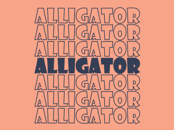Alligator SVG Cut File
