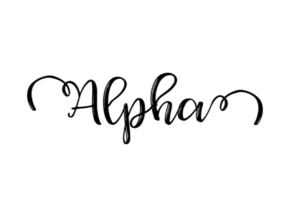 Alpha Lettering: The Versatile Foundation for Hand-Drawn Vector Monochrome Graphic Design