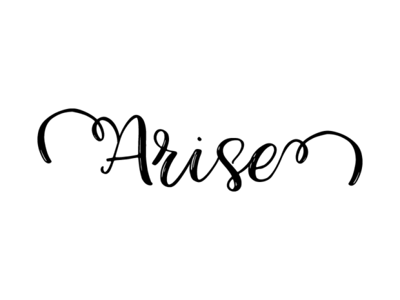 Arise Lettering: A Monochrome Hand-Drawn Vector Resource for Designers and Makers