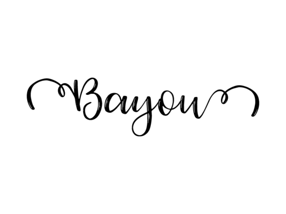 Bayou Lettering: Hand-Drawn Monochrome Magic
