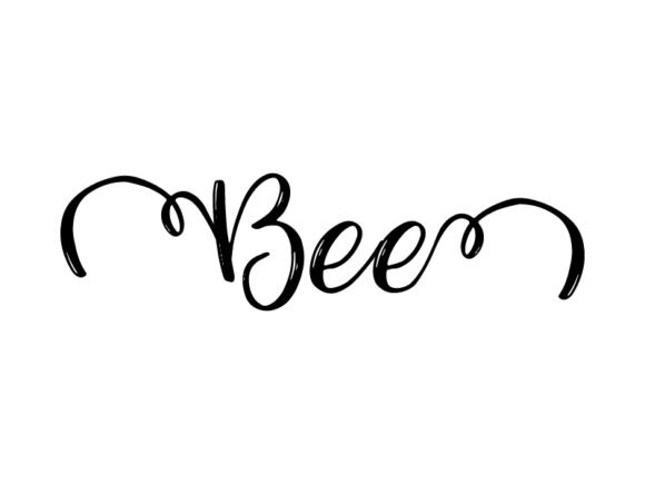 Bee Lettering: Hand-Drawn Charm, Vector Precision
