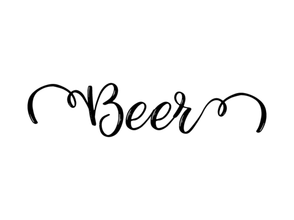 Beer Lettering: The Versatile Monochrome Vector Art Form for Creative Expression