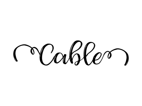 Cable Lettering: The Versatile Hand-Drawn Vector Foundation for Creative Expression