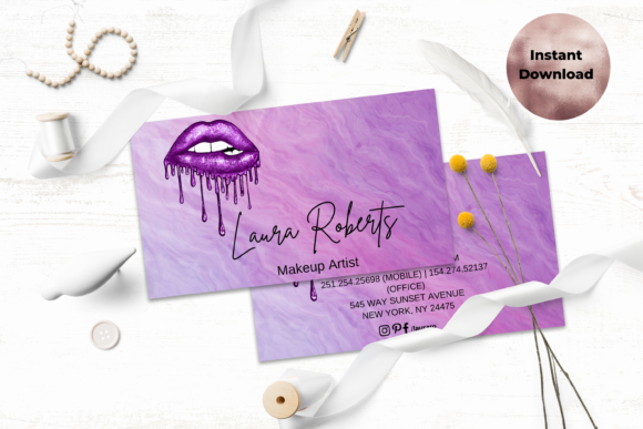 Purple Lips Dripping Glitter Business: Where Bold Identity Meets Instant Brand Authority