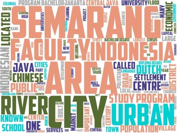Semarang Wordart Skinny Tumbler