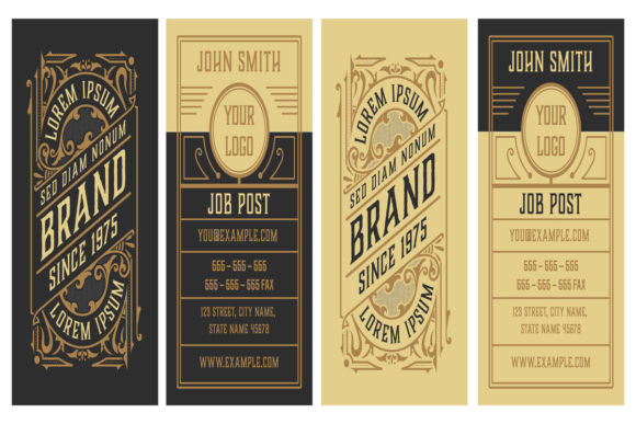 Vintage and Luxury Business Card Vector Template: Timeless Elegance for Modern Branding